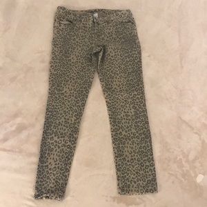 Animal Leopard Cheetah Print Jeans Size 10 | Cache
